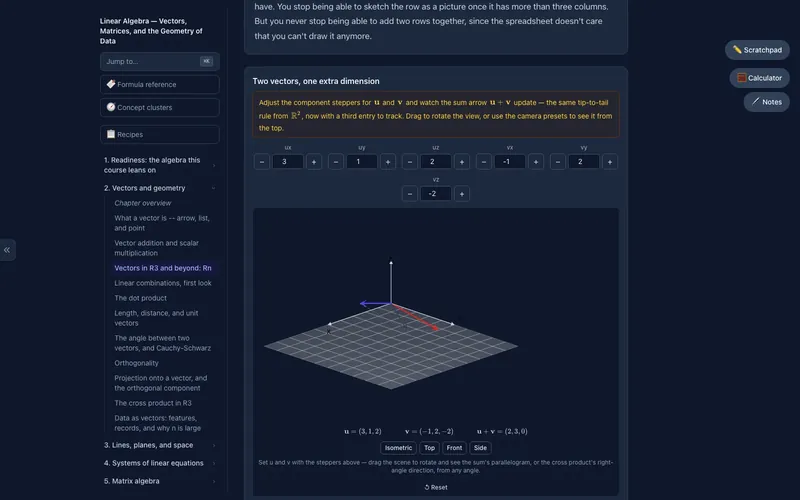 AI Teacher 3D vector widget inside a lesson