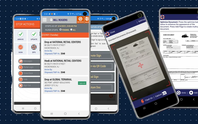 OneFleet Pro DiSC Mobile driver app and DPS document capture app